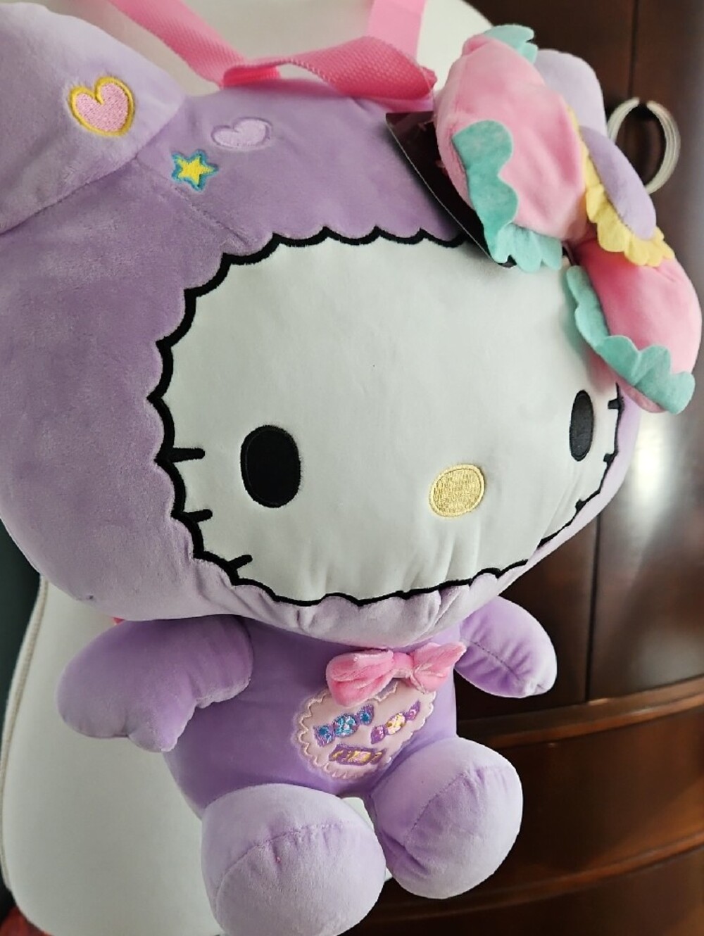 Hello Kitty Plush Backpack - Picture 3 of 12